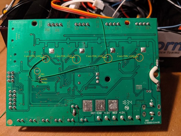 Creality Ender 3 V 1.1.3 TMC2208 UART Mod – Simon's tech blog
